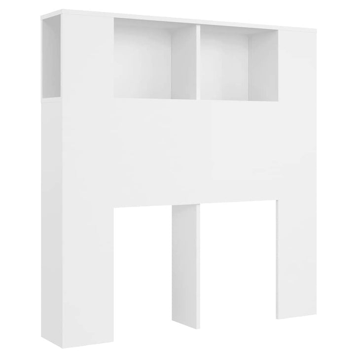 vidaXL Bettkopfteil und Wandschrank, Schlafzimmermöbel, mit Aufbewahrung und Zubehör, 100 x 18,5 x 1