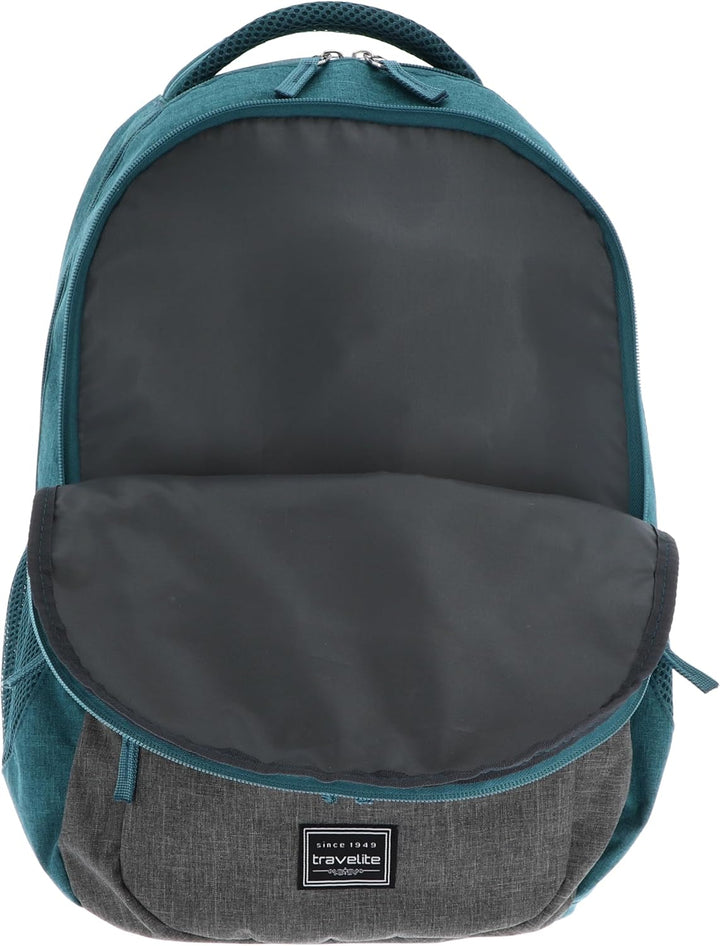 Travelite Handgepäck Rucksack, Laptop Rucksack 15,6 Zoll, BASICS, Daypack, Tagesrucksack mit vielen