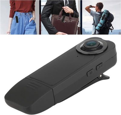 ASHATA Body Camera, Auto Save HD 1920 X 1080P Small Body Camera Persönliche Pocket-Videokamera, 32 G