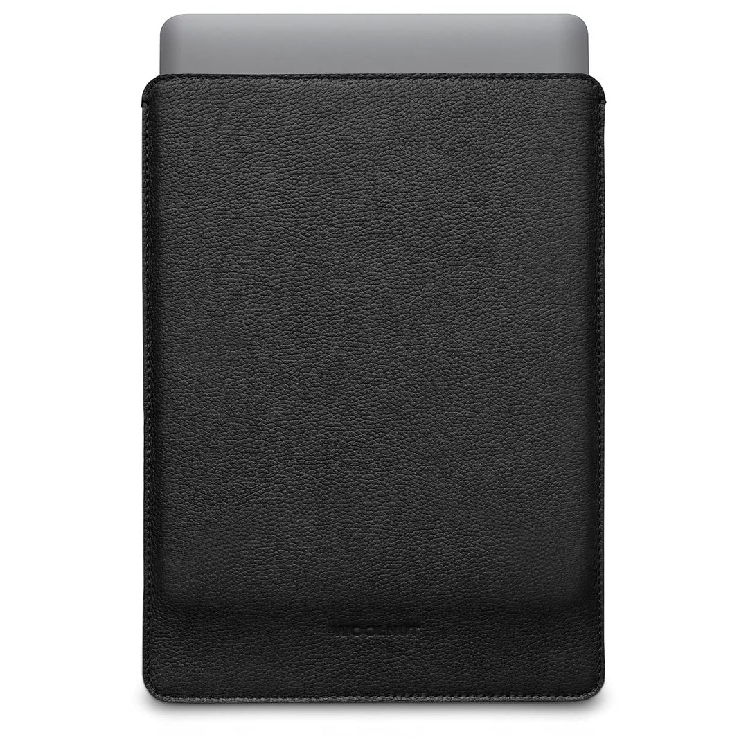 Woolnut Leder Sleeve Case Hülle Tasche für MacBook Pro 13 UNT Air 13/13.6 Zoll - Schwarz MacBook Pro