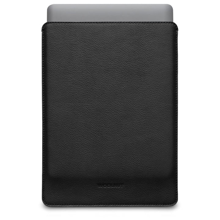 Woolnut Leder Sleeve Case Hülle Tasche für MacBook Pro 13 UNT Air 13/13.6 Zoll - Schwarz MacBook Pro