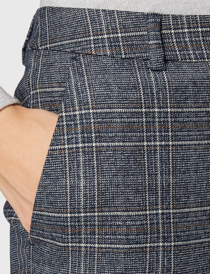 Cartoon Damen Chino-Hose mit Muster 38 Blau, 38 Blau