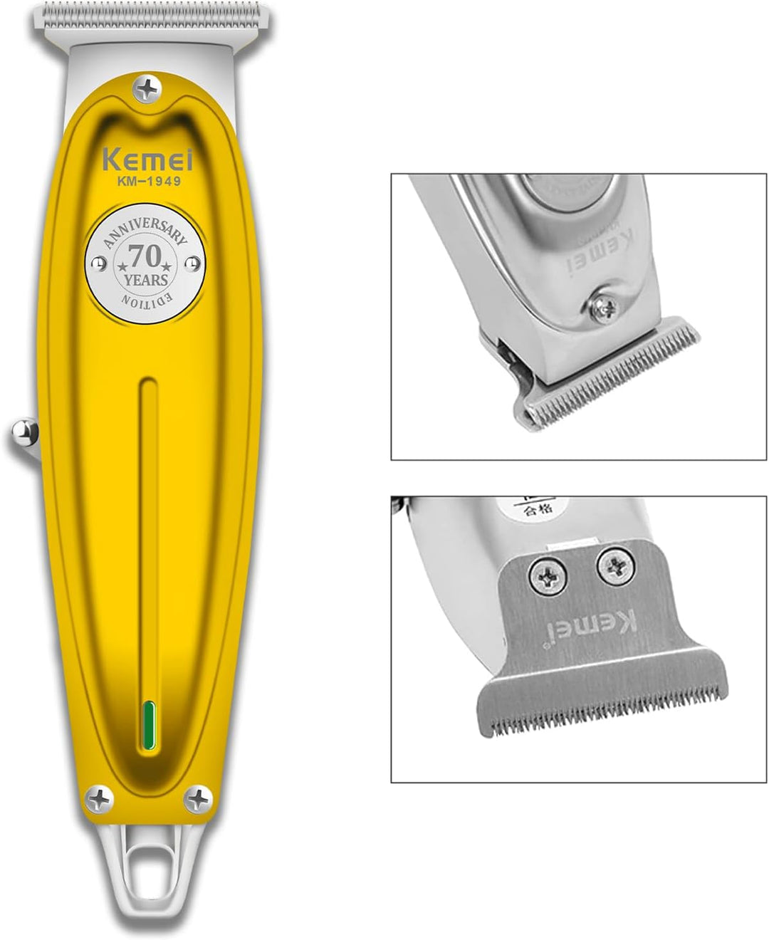 KEMEI Professionelle Haarschneidemaschine für Männer Zero Gap Trimmer Elektrisch Kabellos Bart/Haars