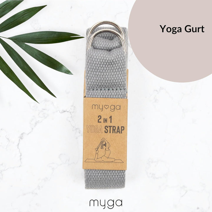 Myga Kork-Yoga-Starter-Set – Kork-Yoga-Matte, 2 Kork-Yoga-Blöcke und Yogagurt – Starter-Set mit Matt