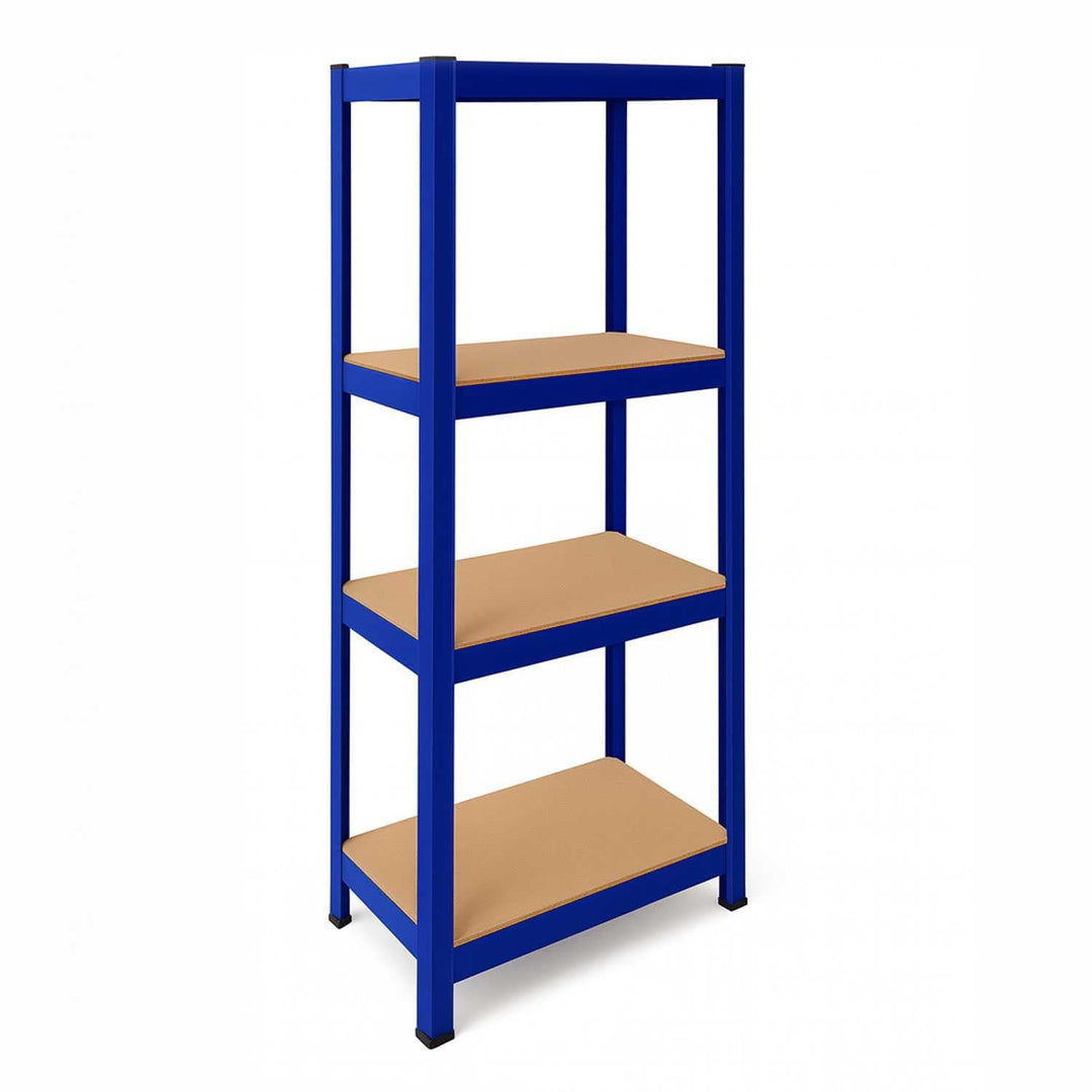 OcioDual Schwerlastregal Blau Tiny, Haushaltsregal, Kellerregal, Standregal, Metallregal, 150x60x30c