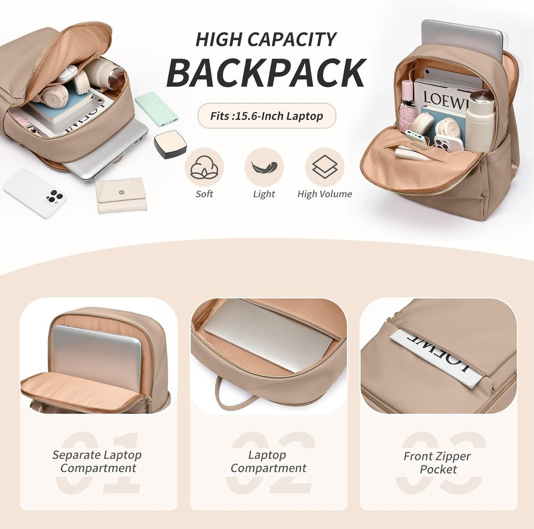 GOLF SUPAGS Frauen Rucksack Casual Daypack für Arbeit Reisen Hochschulen Rucksack Geldbörse Fits 15,