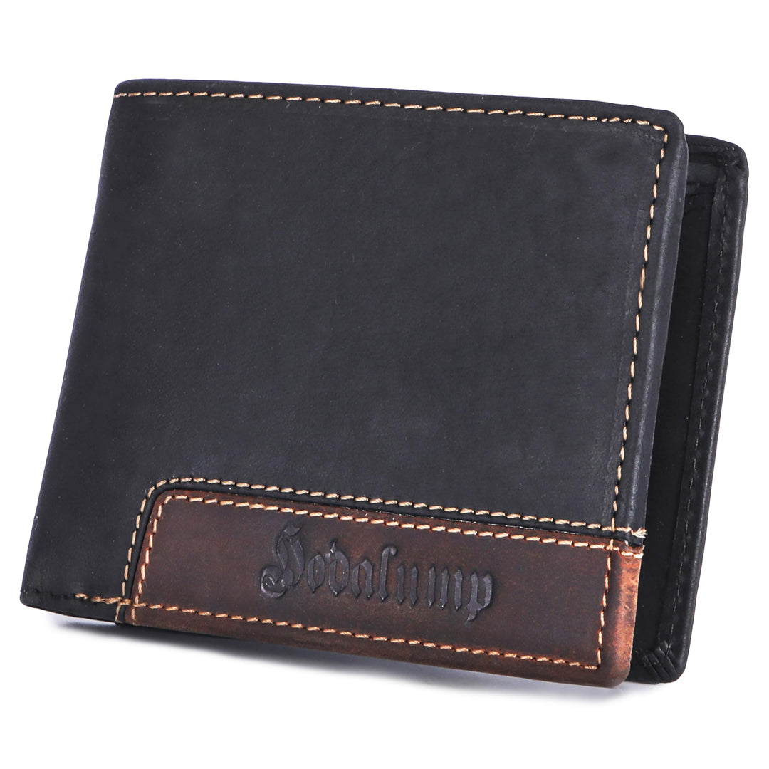 hodalump Echt-Leder Geldbörse • Premium Geldbeutel für Damen und Herren mit RFID-Schutz • Langlebige