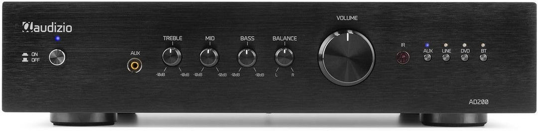 Audizio AD200B - HiFi-Stereo-Verstärker 2 x 200 Watt, Bluetooth Verstärker für Lautsprecher und HiFi