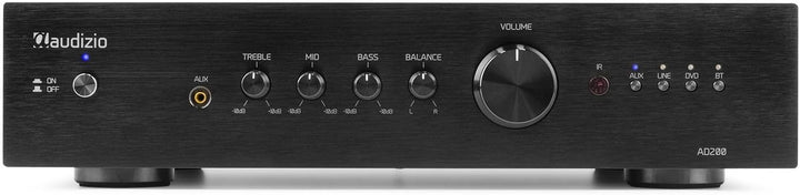 Audizio AD200B - HiFi-Stereo-Verstärker 2 x 200 Watt, Bluetooth Verstärker für Lautsprecher und HiFi