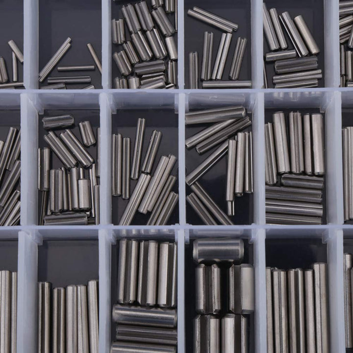 280 Stk. Hohl Federstifte, Edelstahl Hohlstifte Spannhülsen Sortiment, M1.5 M2 M2.5 M3 M4 M5 M6 M8 H