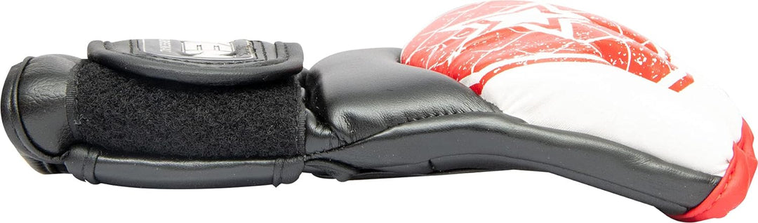 TOP TEN MMA Ultimate-Fight-Handschuhe „Octagon“ Weiss - Rot S, Weiss - Rot S