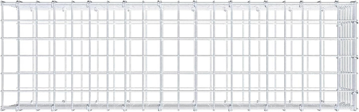 GABIONA Anbau-Gabione Typ2 eckig, Maschenweite 5 x 5 cm, Tiefe 30 cm, Gabione 100 x 30 x 30 cm (L x
