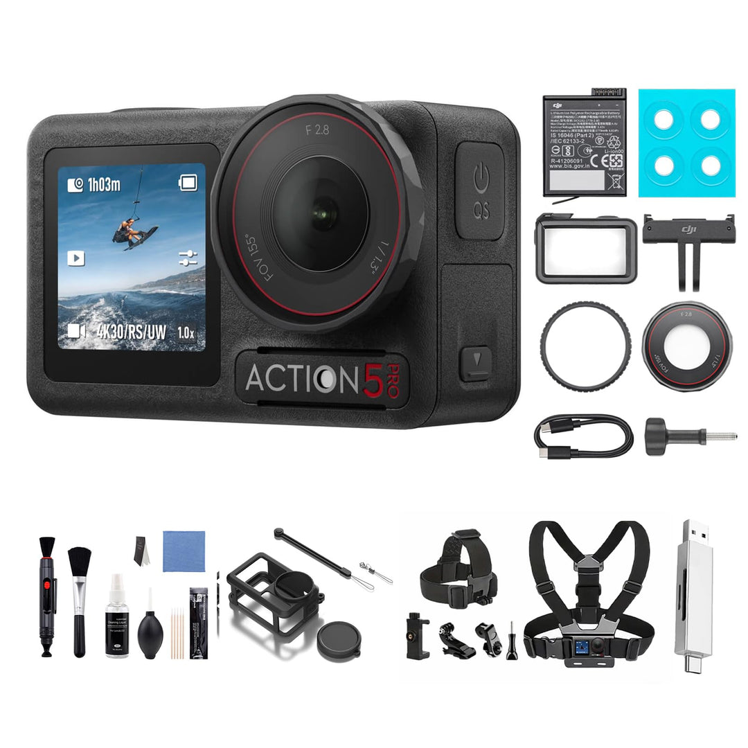 DJI Osmo Action 5 Pro Essential Combo (Mehrere Zubehörteile Bundle), Mehrere Zubehörteile Bundle