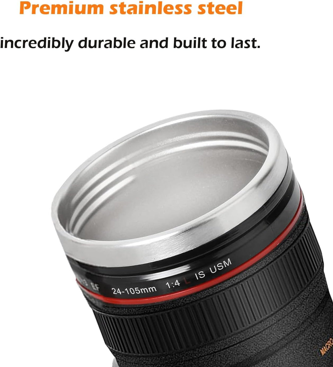 Objektiv Tasse Kamera Kaffeebecher, Kameraobjektiv-KaffeetasseGeschenk für Fotografie-Enthusiasten -