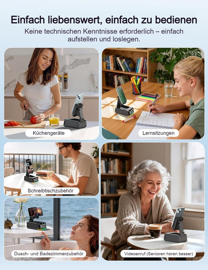 BBL Geburtstagsgeschenke für Männer und Frauen, Induktions Lautsprecher mit Bluetooth-HD-Sound, Hand