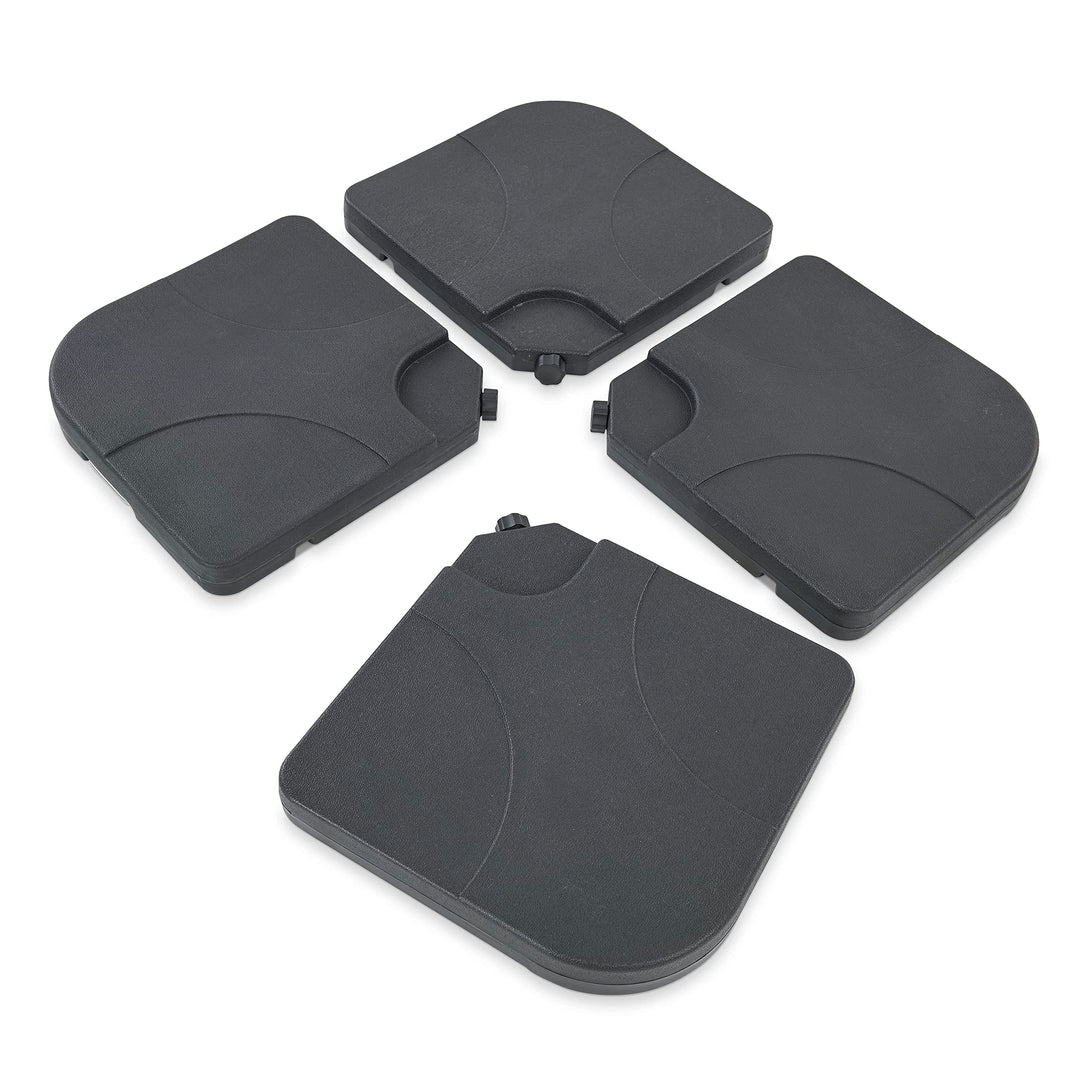 Leco Oval-Sonnenschirm und Zubehör (Anthrazit, ca. 52 x 52 x 31 cm) Anthrazit-Schwarz, Anthrazit-Sch