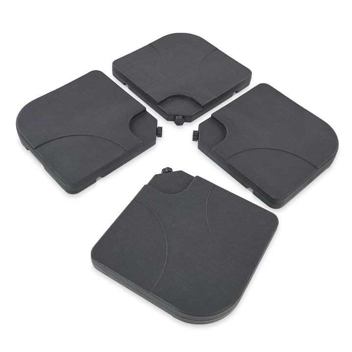 Leco Oval-Sonnenschirm und Zubehör (Anthrazit, ca. 52 x 52 x 31 cm) Anthrazit-Schwarz, Anthrazit-Sch