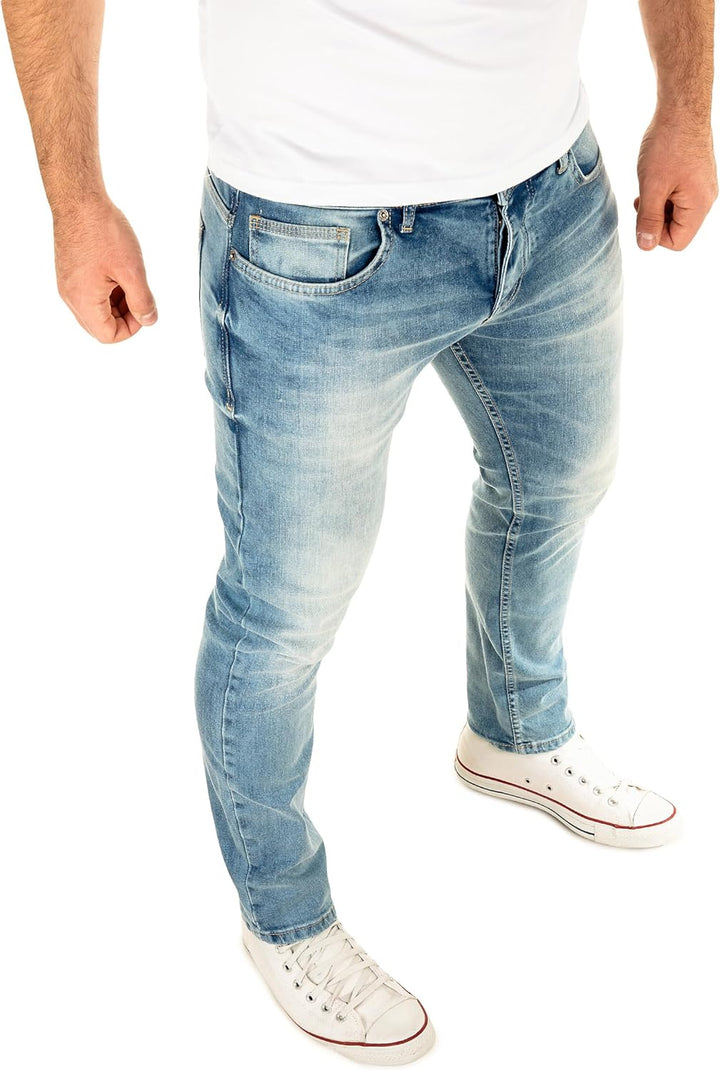 WOTEGA Herren Jeans Alistar Slim Fit 38W / 30L Blau (Flint Stone 183916), 38W / 30L Blau (Flint Ston