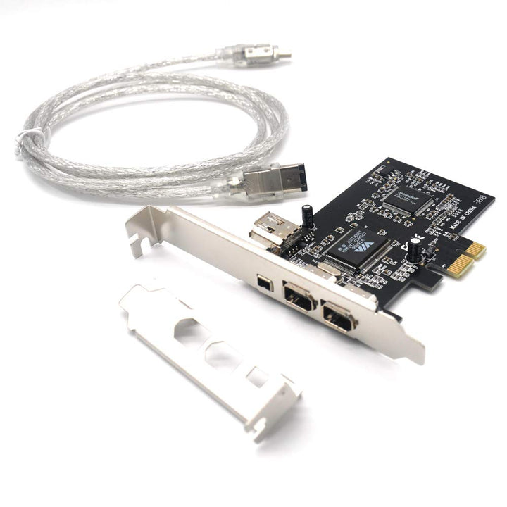 Padarsey PCIe 3 Ports 1394A Firewire Erweiterungskarte, PCI Express (1x) auf externe IEEE 1394 Adapt