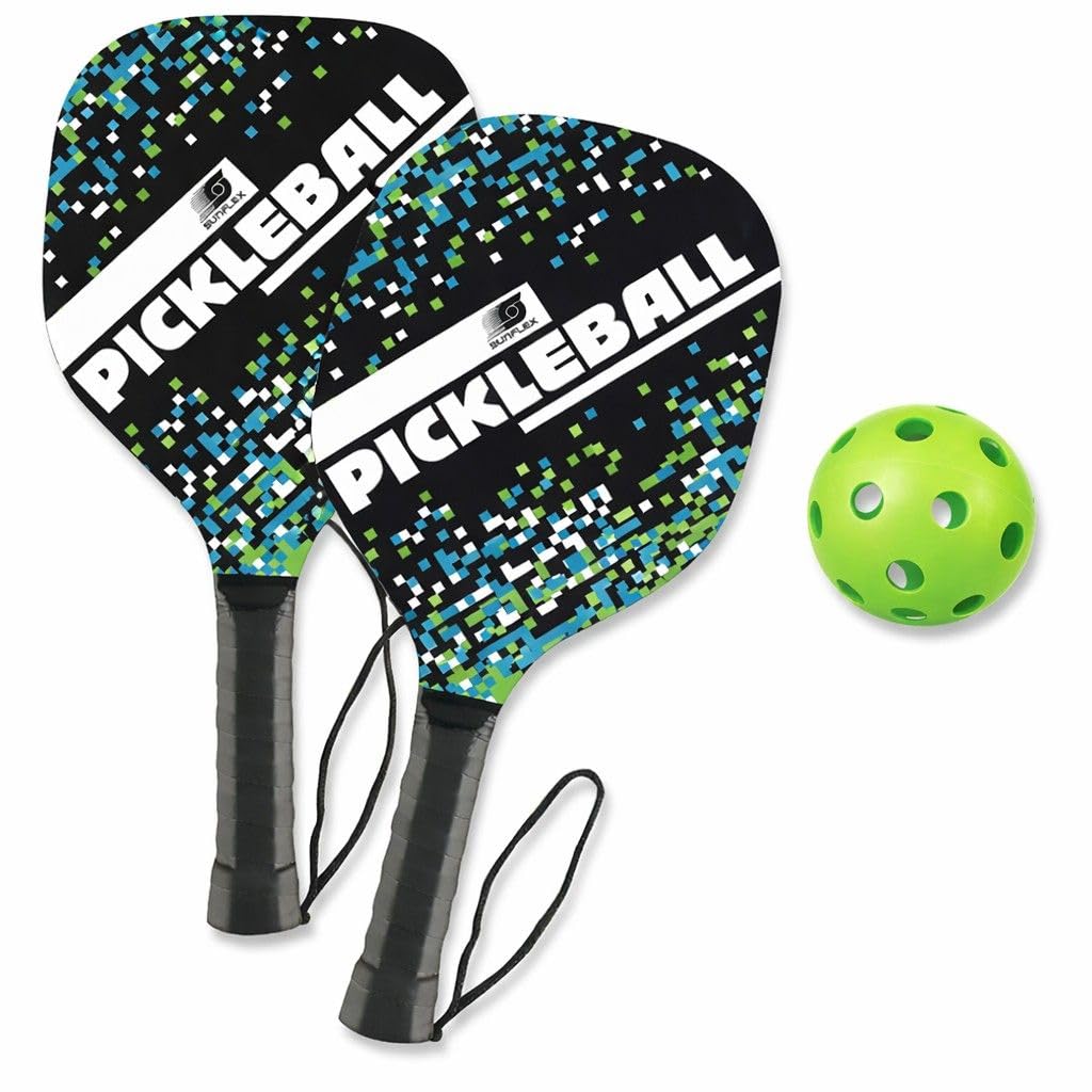 Sunflex® Pickleball Set | Spiel für Strand, Garten oder Park | alle Altersgruppen und Fitnesslevels