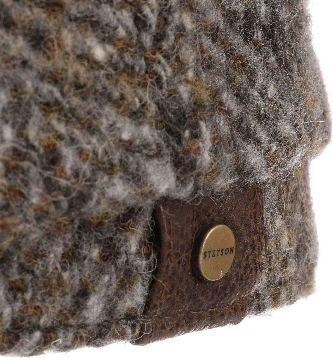Stetson Hatteras Herringbone Flatcap - Schirmmütze - Klassischer Stil - Herrenmütze aus Schurwolle -