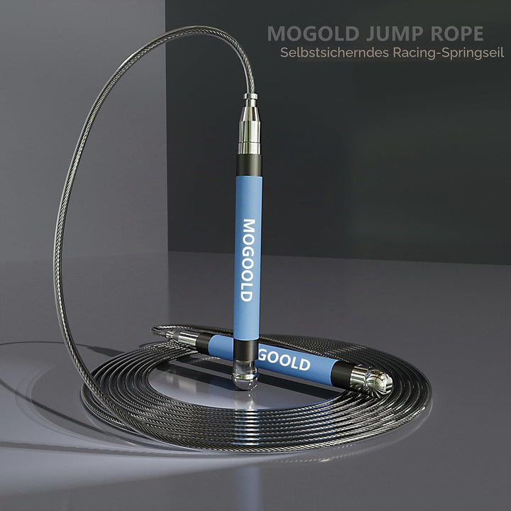 2-in-1 Speed Rope: 2mm for Boxing/MMA & 3mm for CrossFit - Tool-Free Adjustable Cable System with Du