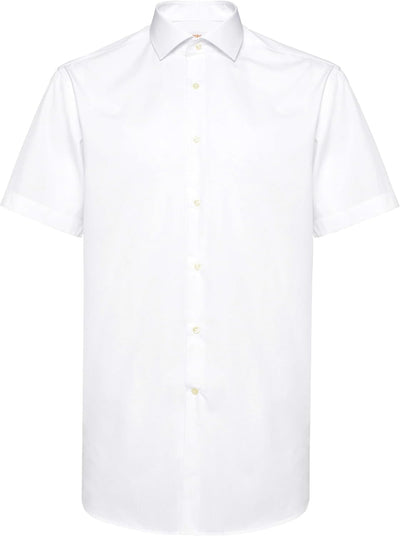 OppoSuits Herren-Kurzarmshirt – perfekt für den Sommer – schmale Passform M Shirt Short Sleeve White