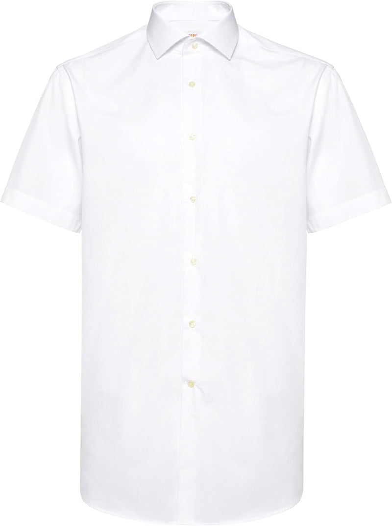 OppoSuits Herren-Kurzarmshirt – perfekt für den Sommer – schmale Passform M Shirt Short Sleeve White