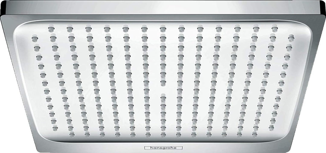 hansgrohe Crometta E Duschkopf, Kopfbrause 240mm, Niederdruck, Chrom Chrom eckig 1 Strahlart / für n