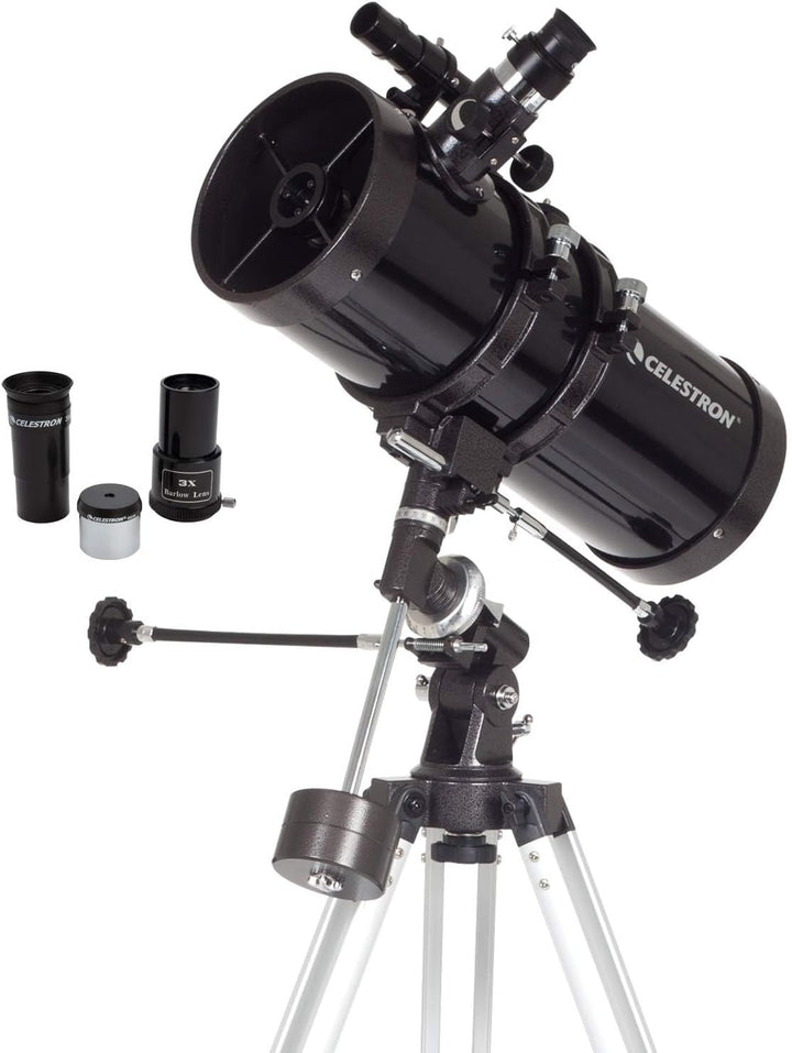 Celestron 21049 PowerSeeker 127EQ Spiegelteleskop, Schwarz PowerSeeker 127EQ Reflektor, PowerSeeker