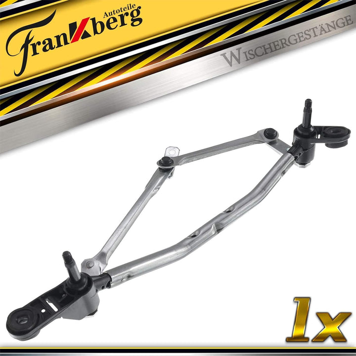 Frankberg 1x Scheibenwischer Wischergestänge ohne Motor Vorne Kompatibel mit Clio III BR0/1 CR0/1 Sc