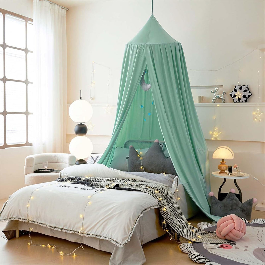 Betthimmel Babybett, Kinder Moskitonetz Spitze Baldachin, Mädchen Prinzessin Himmelbett Bettvorhang