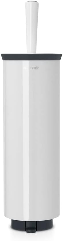 Brabantia Toilettenbürstengarnitur - Pure White White Toilettenbürste und Halter, White Toilettenbür