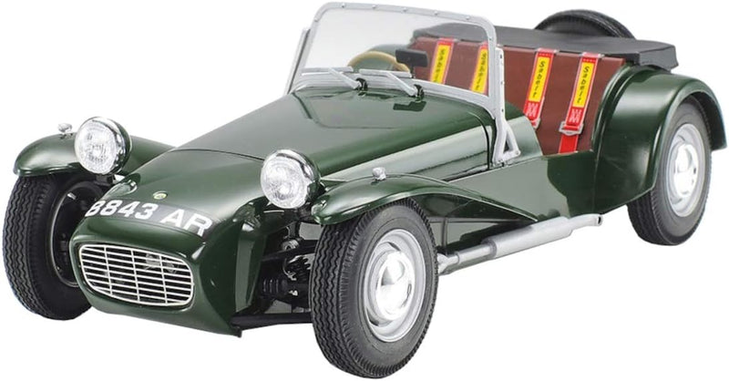 TAMIYA 24357-000 300024357 Alfa Romeo Fahrzeug 1:24 Lotus Super 7 Serie II, Modellbausatz, Plastikba