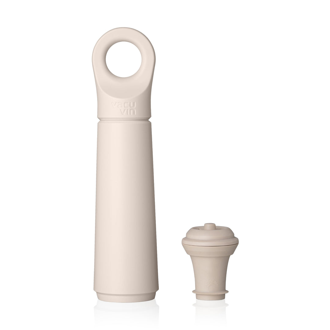 Vacu Vin Weinpumpe Loop - Vakuum Weinflaschenverschluss - 1 Pumpe 1 Stopper aus 98% Recyceltem Mater