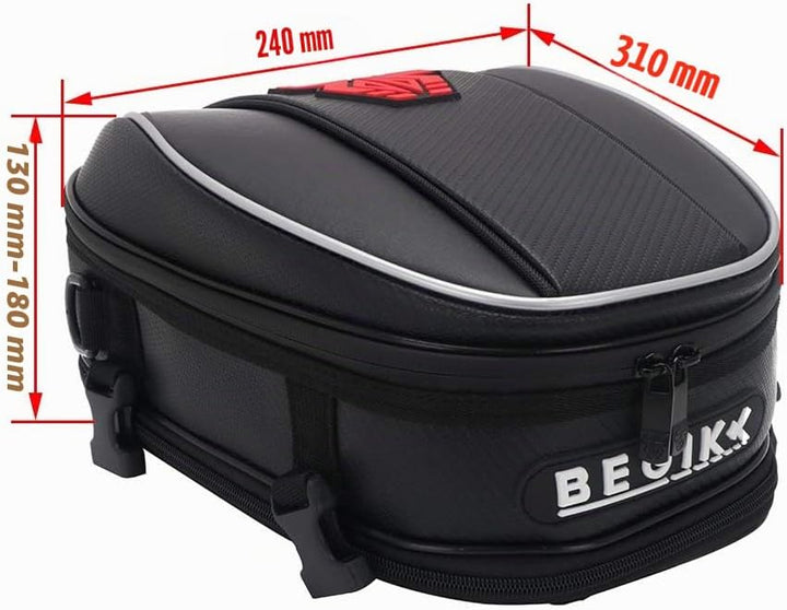 Motorrad-Hecktasche, wasserdicht, Mikrofaser, Gepäcktasche, Sitztasche, multifunktional, Fahrradtasc
