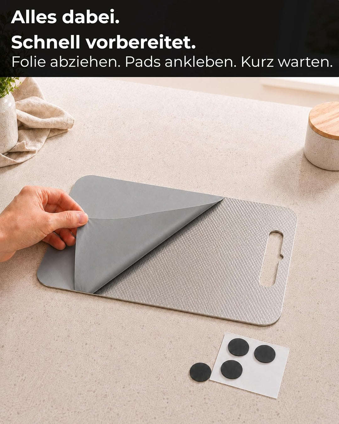 Premium Edelstahl Schneidebrett – Kratzarme Optik &amp; Spülmaschinengeeignet | Made in Germany, geprägt