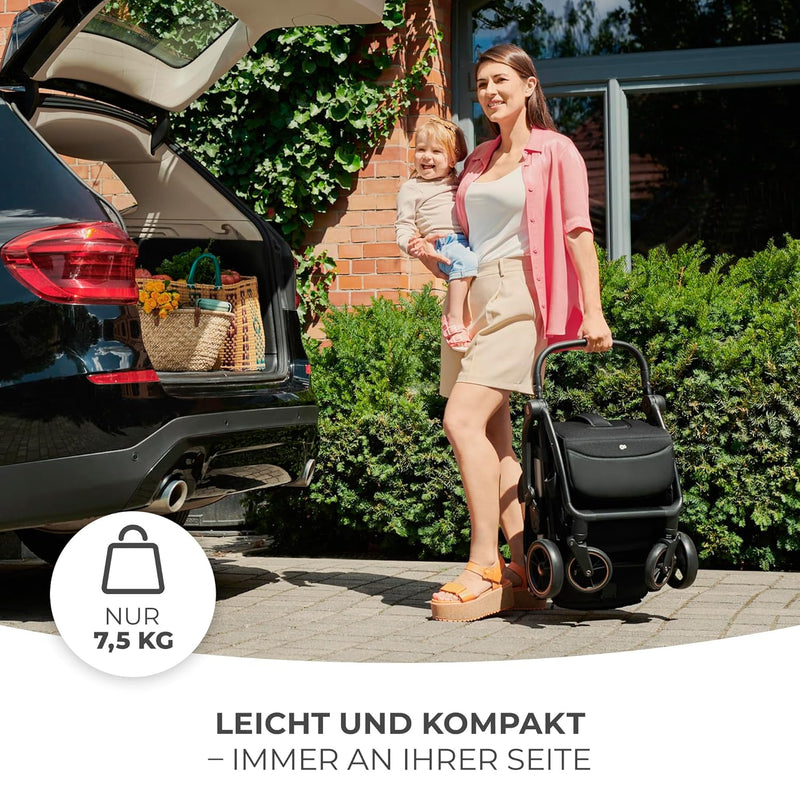 Kinderkraft APINO Buggy bis 22 kg, Liegebuggy, Kinderwagen, Leicht - 7,5kg, Automatisches zusammekla