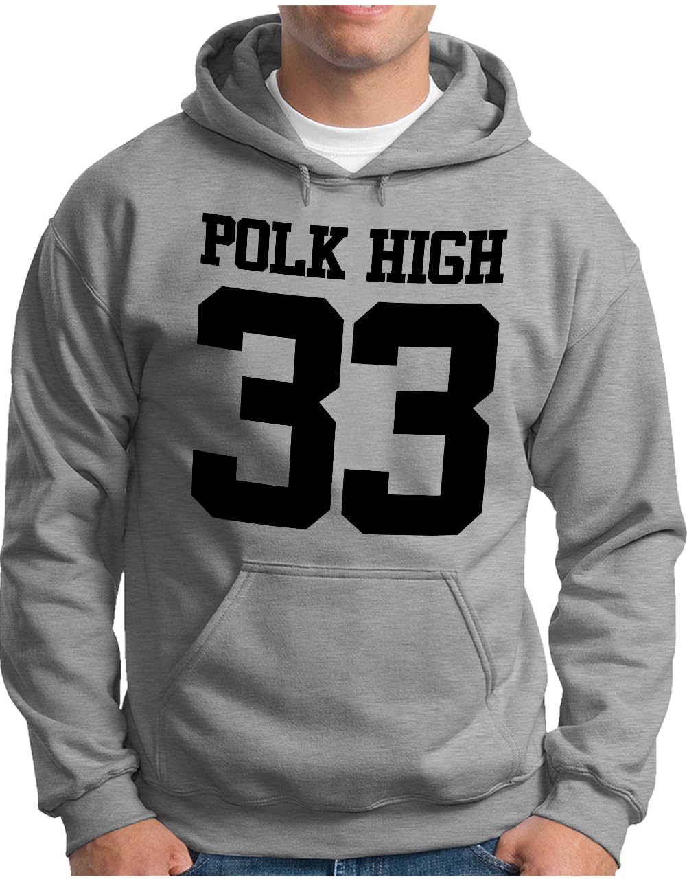 OM3® POLK-HIGH-33 Hoodie | Herren | Al Bundy Kult TV Serie High School American Football | Kapuzen-P