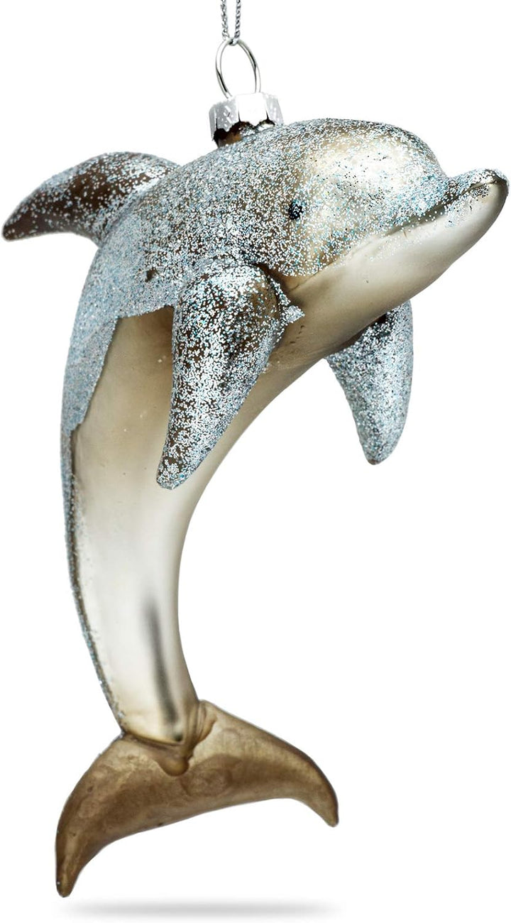 SIKORA Delphin besondere Weihnachtskugel Glas Christbaumschmuck Deko Figur Weihnachten Anhänger Orna
