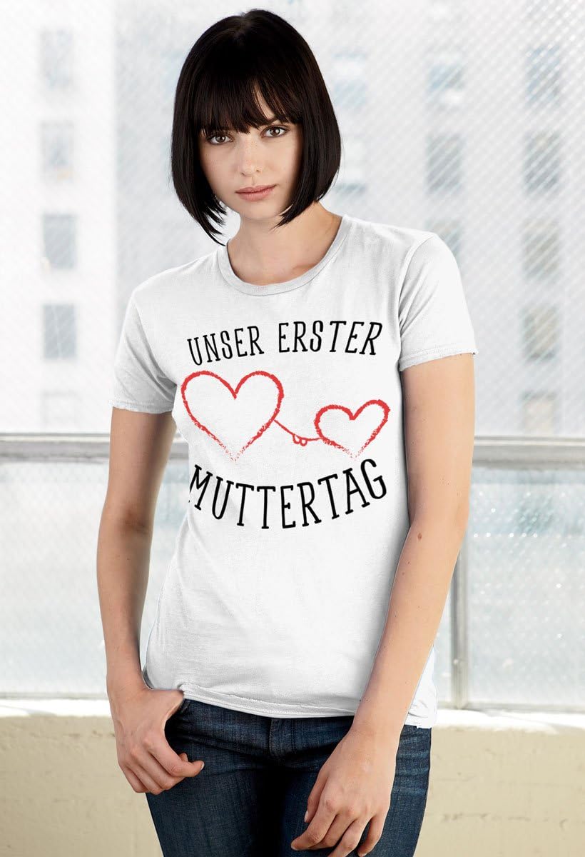 Shirtgeil Unser erster Muttertag - Süsses Geschenk Partner Outfit für Mama und Baby Body Body 0-3 Mo