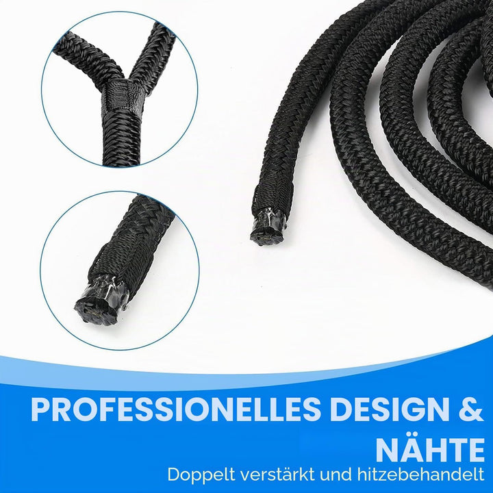 BOOMSTART 4 Stück Boot Seil 16mm Festmacherleine mit Auge Nylon Doppelt Geflochten Fenderseil Dock L