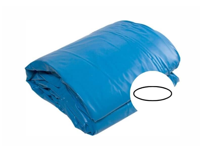 OKU Obermaier Poolfolie Oval blau Tiefe 1,20 m Folienstärke 0,60 mm mit Einhängebiese P1, Grösse:6.0
