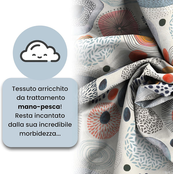 Italian Bed Linen Fantasy Bettbezug, Kleine doppelte Acquerello Kleine Doppelte, Acquerello Kleine D