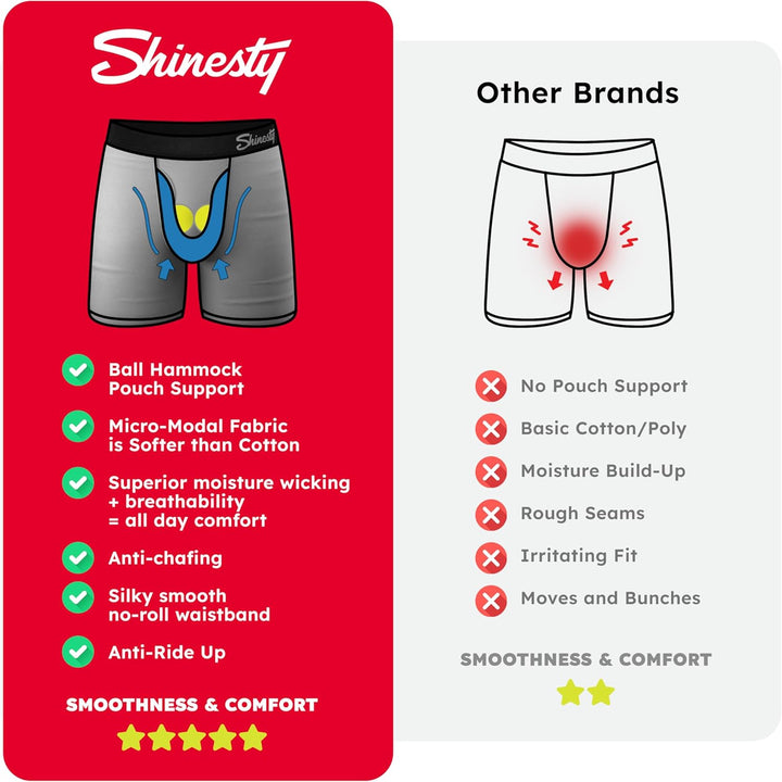 Shinesty Herren Boxer mit Eingriff XL Dunkelblau, XL Dunkelblau