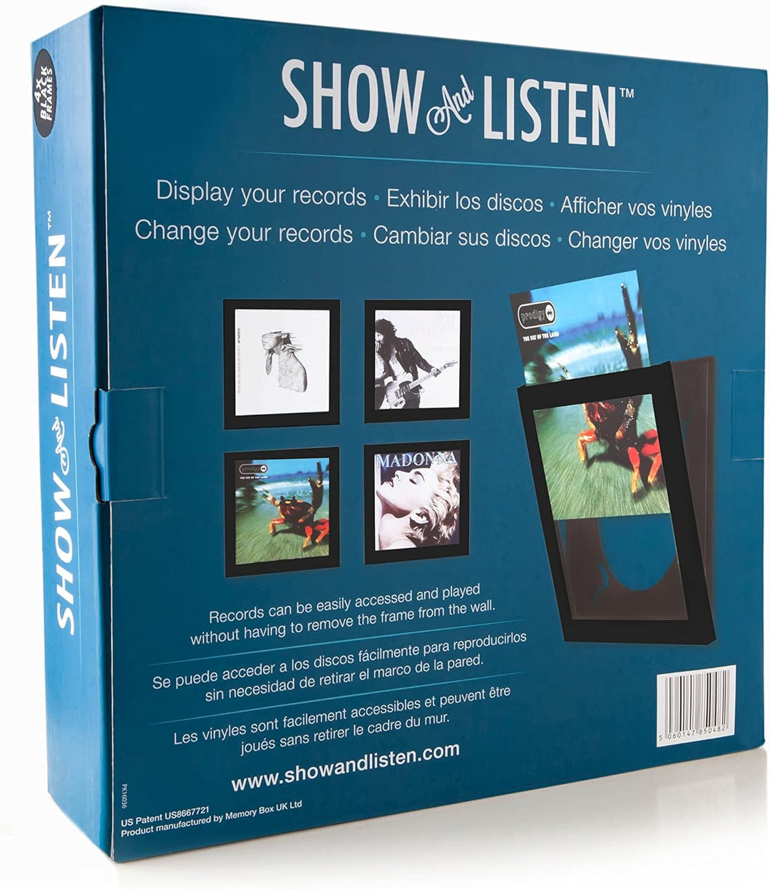 Black Vinyl Record Album LP Frame (Pack Of 4)