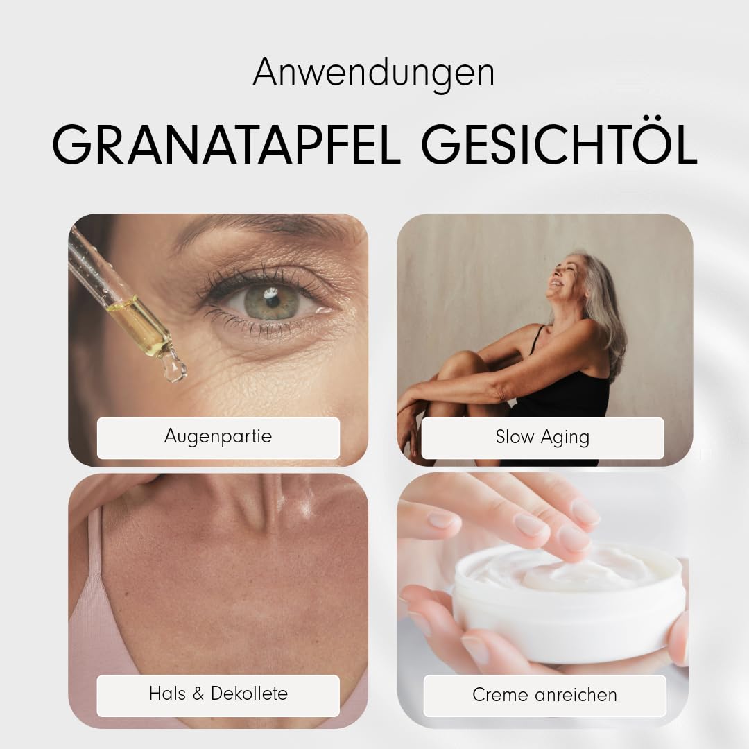 Granatapfel Gesichtsöl BIO (2x30ml Geschenkset) - Garden of Oils® - Vitalisierend &amp; straffend - Gran