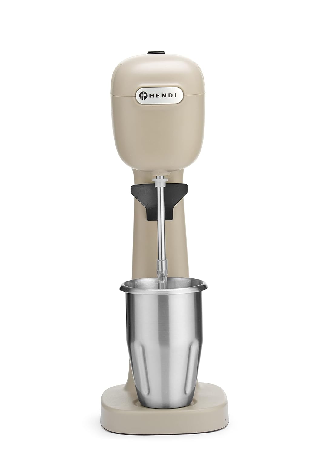 HENDI Milchshake Maker, Drink mixer, Frappés, Getränkemixer, Inkl. 2 Mixbechers (Edelstahl und Polyk