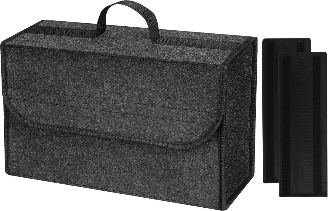 Auto Kofferraumtasche aus Filz mit Klett Fixierung Kfz Kofferraum Organizer Tasche, Filz Auto box ko
