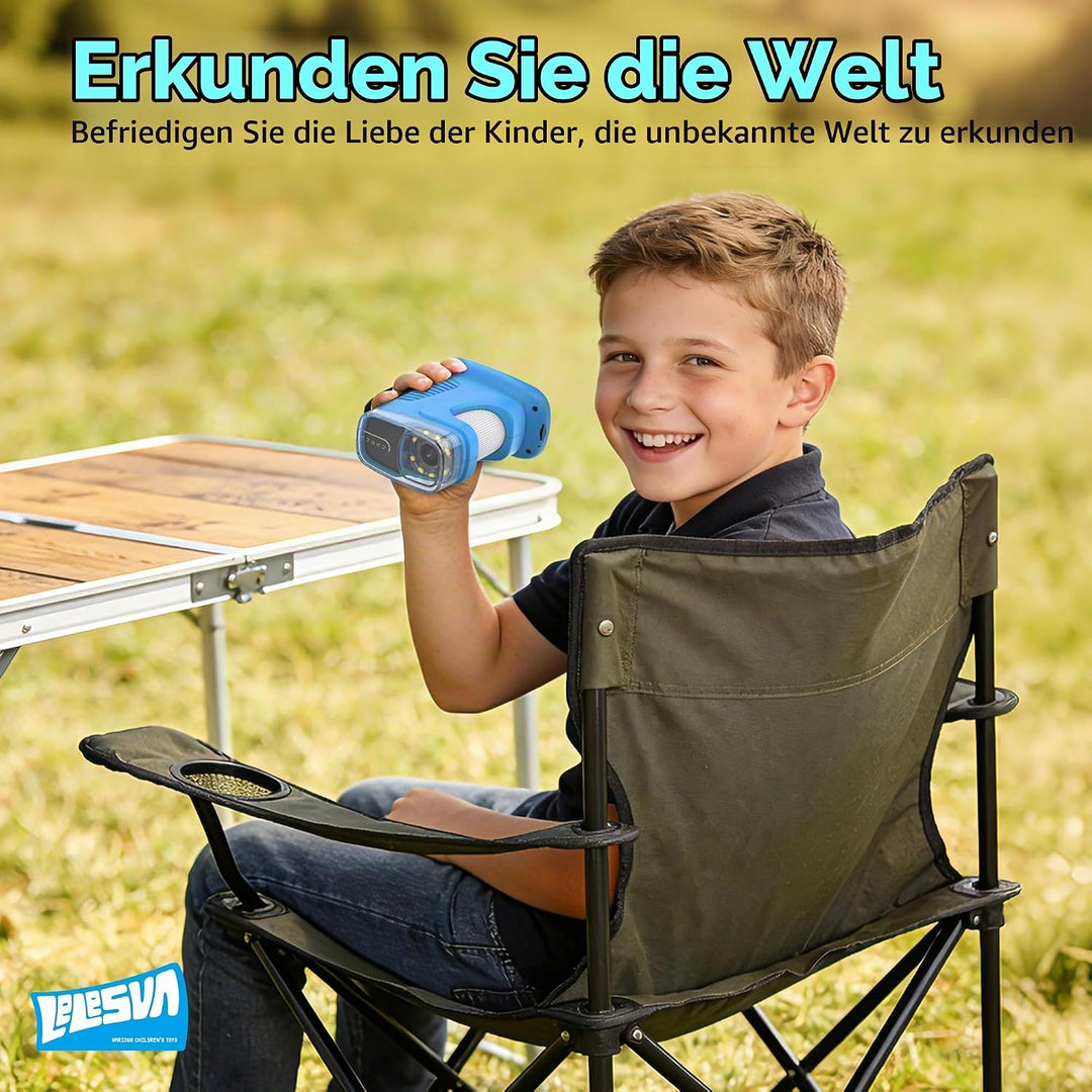 2,4-Zoll-Display-4K-Mikroskop für Kinder Tragbares Mini-Taschenmikroskop (1000-fache Vergrösserung)
